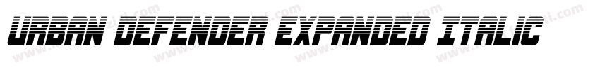 Urban Defender Expanded Italic Expa字体转换